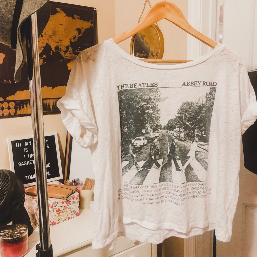 Vintage Beatles Band Abbey Road T- Shirt
